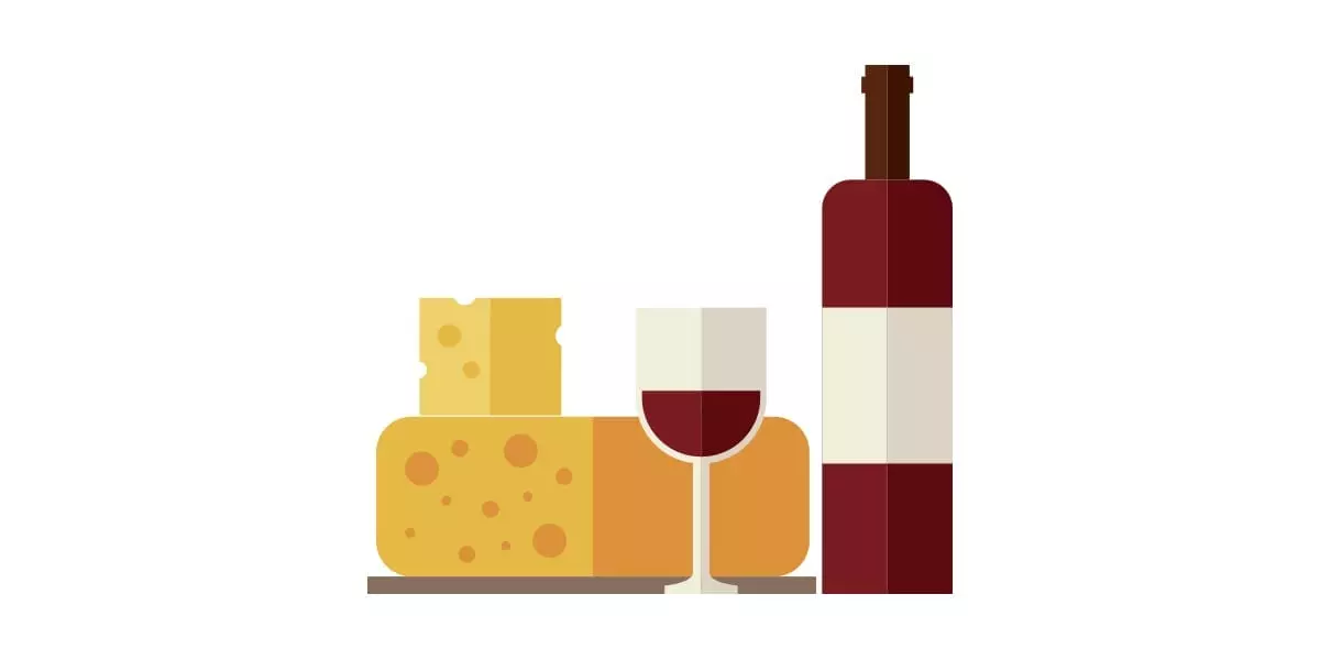 animated image of wine and cheese