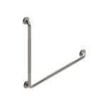 L-Shaped Grab Bar in knurled finish