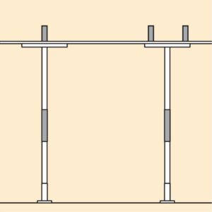 Diagram of two safe methods to setting up the SuperPole