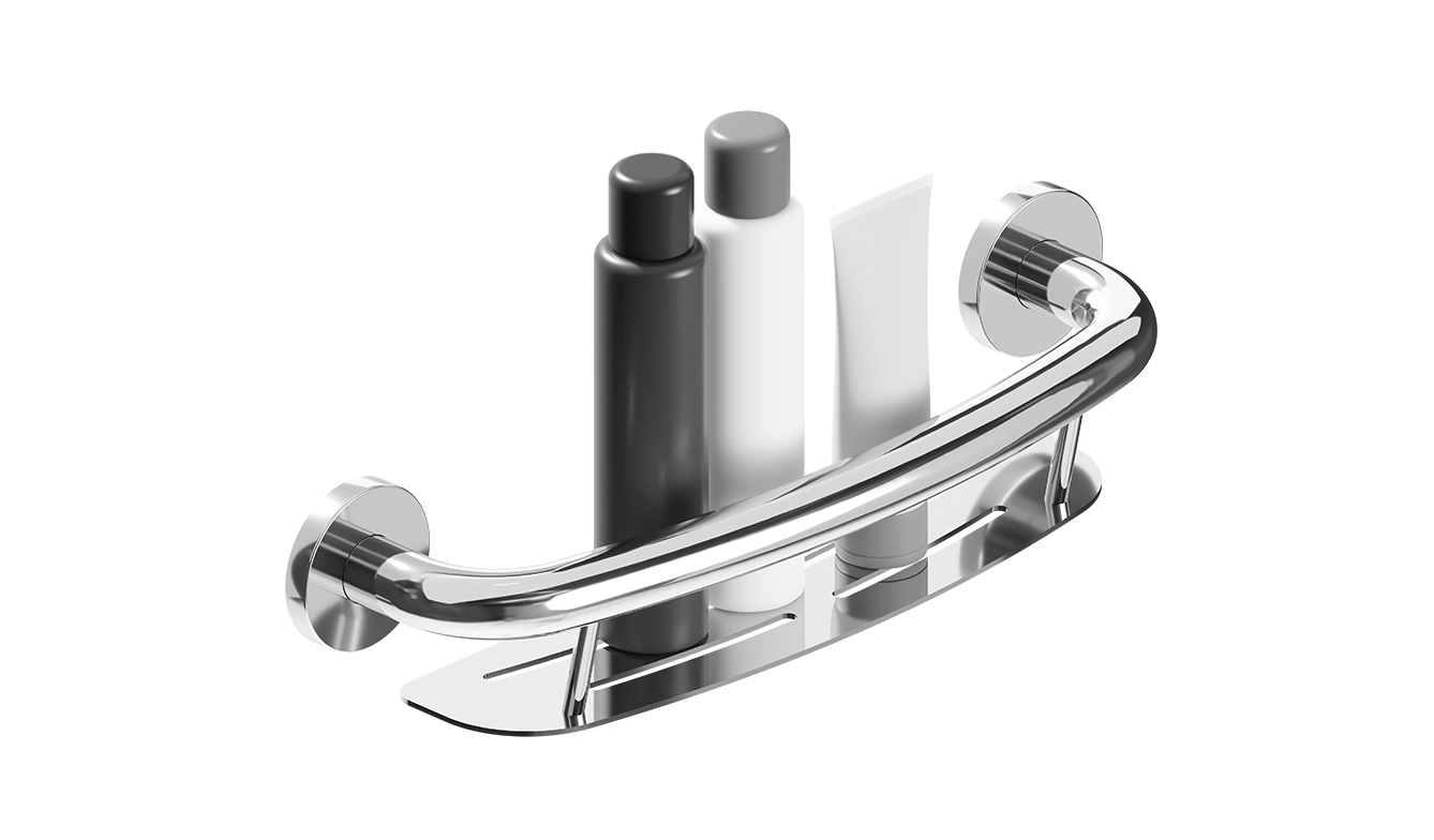 HealthCraft - Plus Series Decorative Grab Bars for Bath Safety