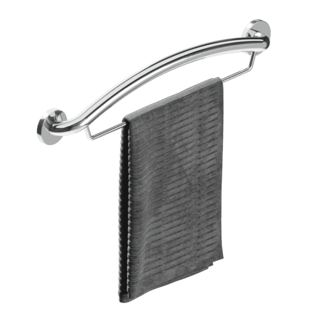 Plus Series Towel Bar in chrome finish