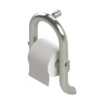 Invisia Toilet Paper Holder in a brushed stainless steel finish