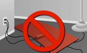 an animation of wires hidden under a blanket