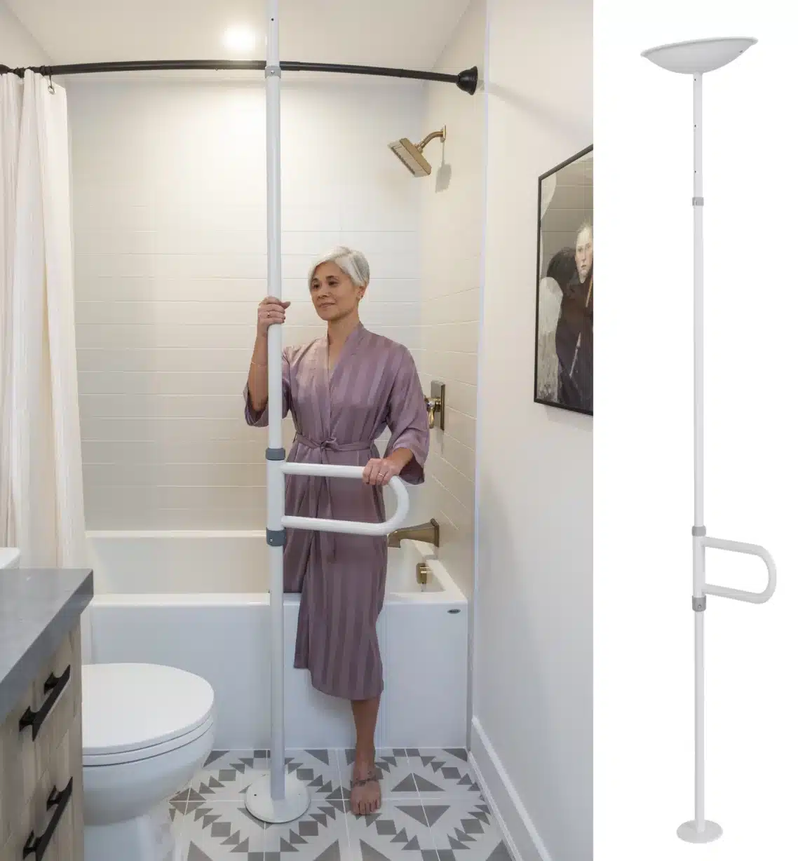 1.1 MAIN uPole with PivotBar Bath and shower Safety Context